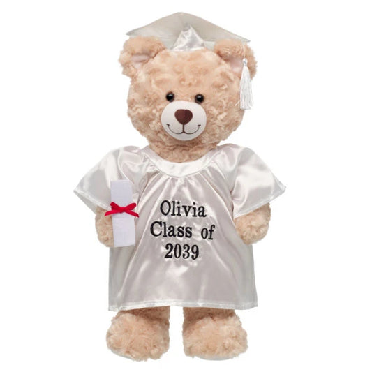 Personalized Embroidered White Graduation Set | Build A Bear - US 3938