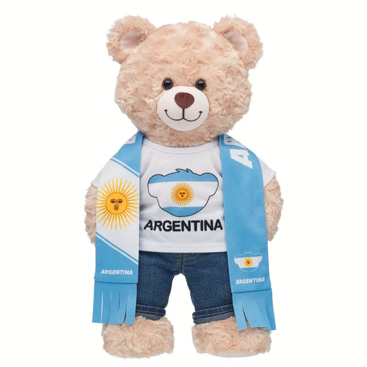 Argentina Scarf & T-Shirt Set | Build-A-Bear - US 6267