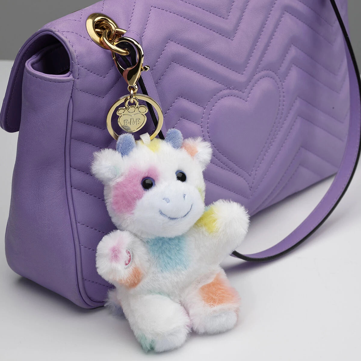 Colorful Splatter Cow Plush Bag Charm | Build-A-Bear - US 4768