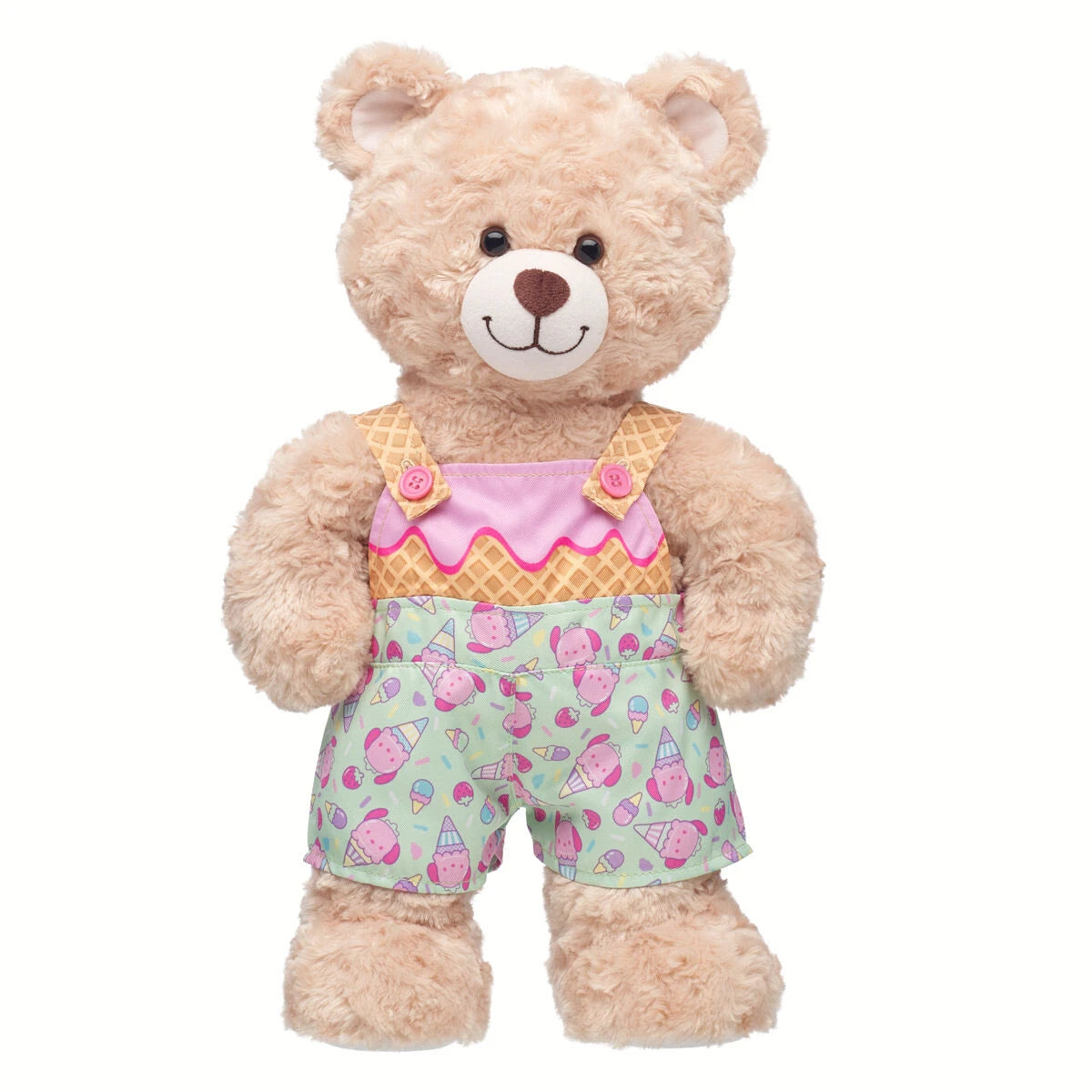 Sanrio Hello Kitty & Friends Strawberry Ice Cream Pochacco Overalls | Build-A-Bear - US 9839