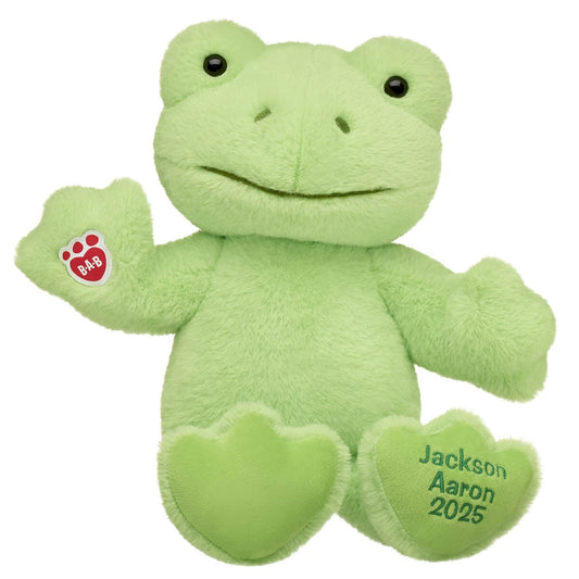 Personalized Embroidered Green Frog Plush Toy | Build-A-Bear® - US 9298
