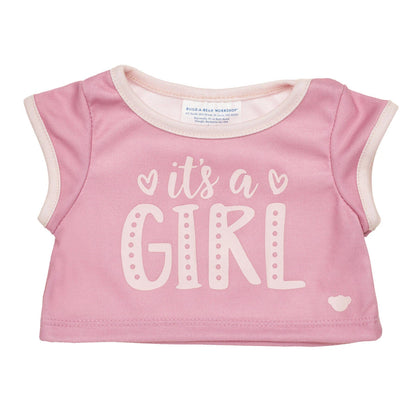Baby Pink Teddy Bear "It's a Girl" Gift Set | Build-A-Bear® - US 7801