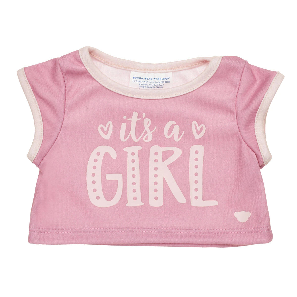 Baby Pink Teddy Bear "It's a Girl" Gift Set | Build-A-Bear® - US 2679