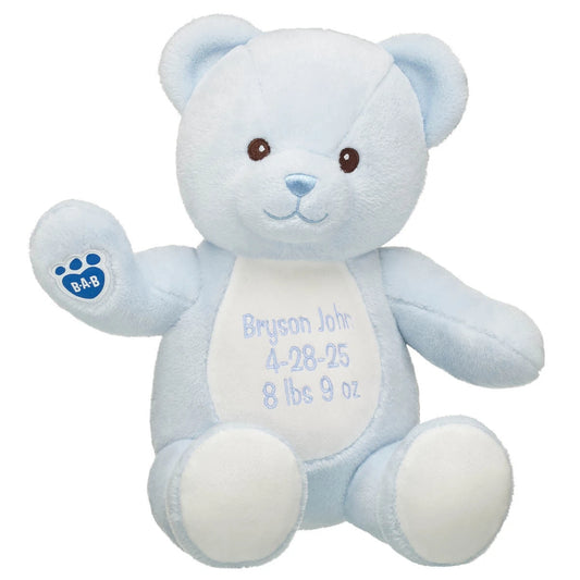 Embroidered Baby Blue Teddy Bear | Build-A-Bear® - US 8968