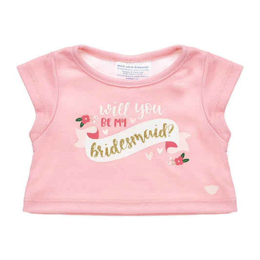 "Will You Be My Bridesmaid?" T-Shirt for Stuffed Animals | Build-A-Bear® - US 0167