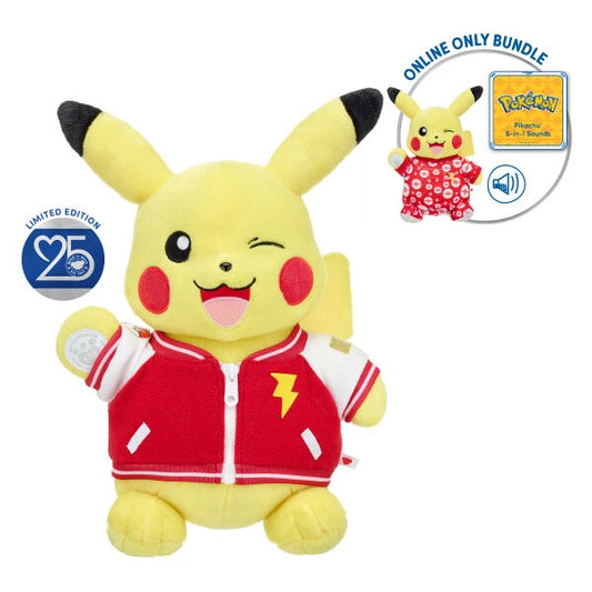 Build-A-Bear 25th Celebration Pokémon Pikachu Plush Bundle - US 8592