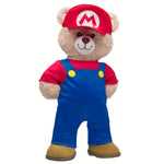 Super Mario Happy Hugs Teddy Bear Mario Gift Set | Build-A-Bear - US 5531