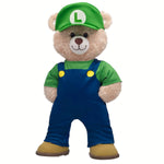 Super Mario Happy Hugs Teddy Bear Luigi Gift Set | Build-A-Bear - US 8610
