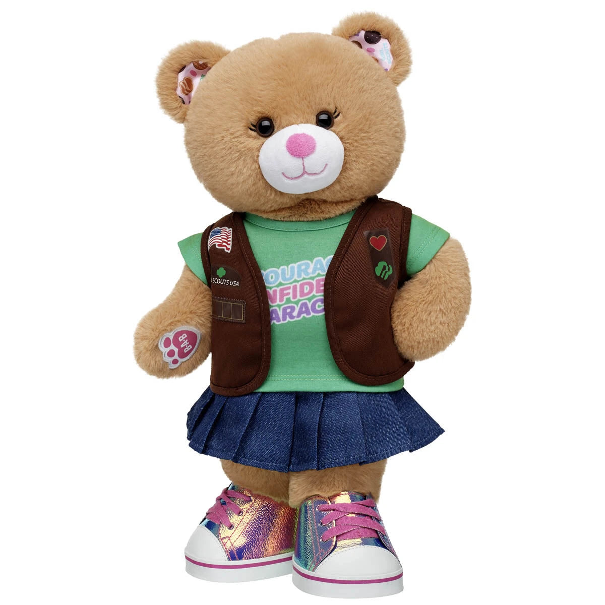 Girl Scout Cookie Teddy Bear Brownie Gift Set | BAB - US 1364