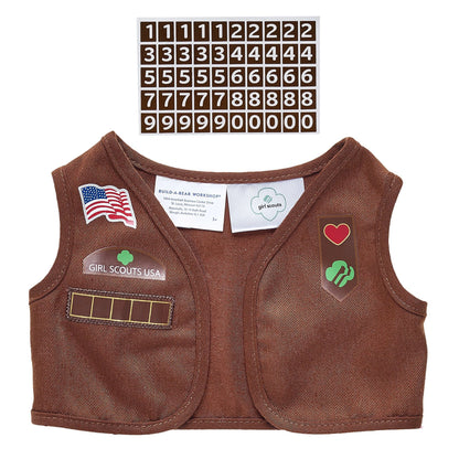 Girl Scout Cookie Teddy Bear Brownie Gift Set | BAB - US 1364