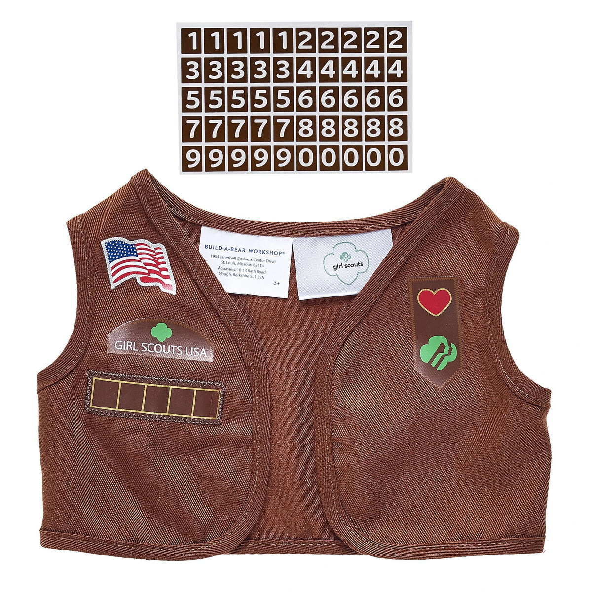 Girl Scout Cookie Teddy Bear Brownie Gift Set | BAB - US 6917