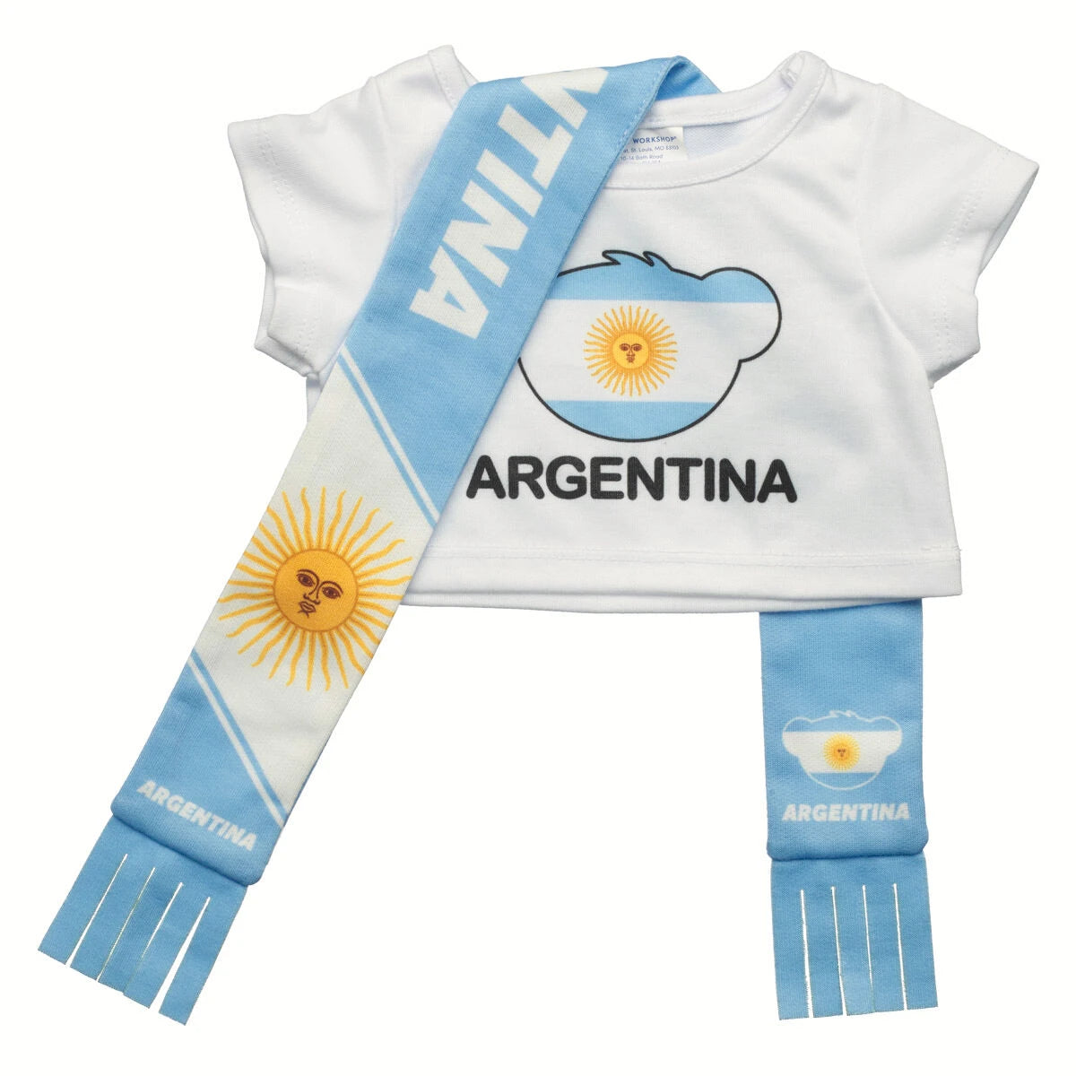 Let's Goal Bear Argentina Gift Set | Build-A-Bear - US 9322