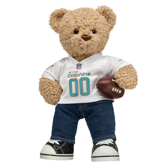 Miami Dolphins Timeless Teddy Bear Football Gift Set - US 5332