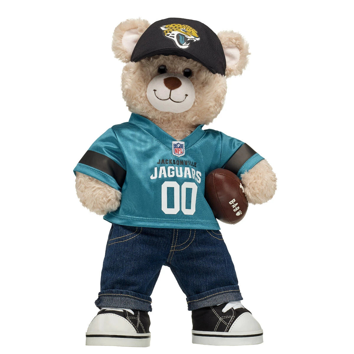 Jacksonville Jaguars Happy Hugs Football Teddy Bear Gift Set - US 8154