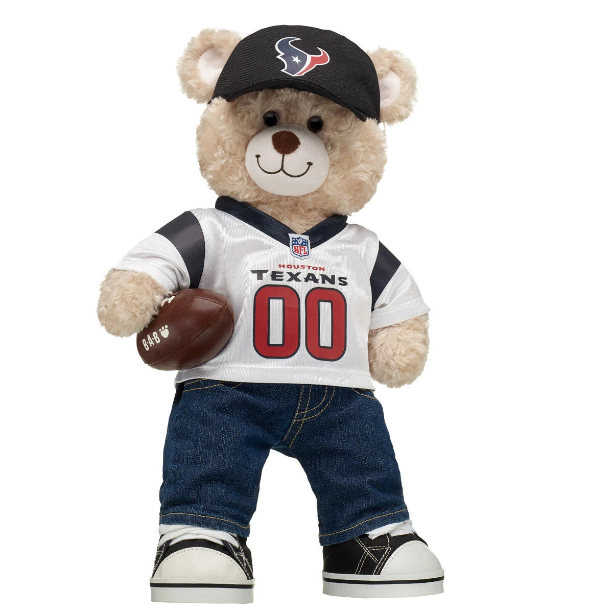 Houston Texans Fan Hat &amp; Football Happy Hugs Bear Gift Set - US 8897