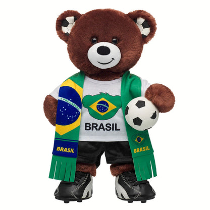 Let's Goal Bear Brasil Gift Set | Build-A-Bear - US 0636