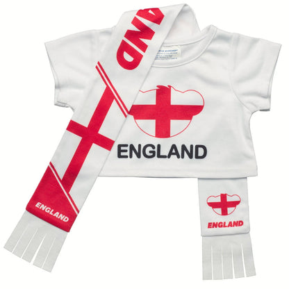 England Scarf &amp; T-Shirt Set | Build-A-Bear - US 7723