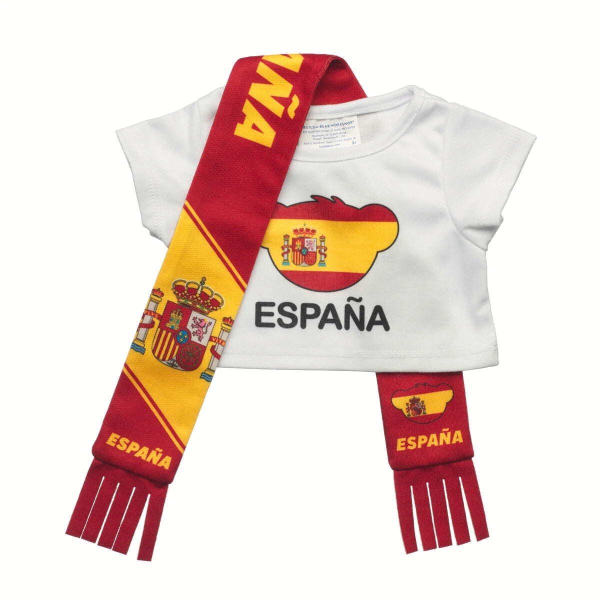 Spain Scarf &amp; T-Shirt Set | Build-A-Bear - US 2719
