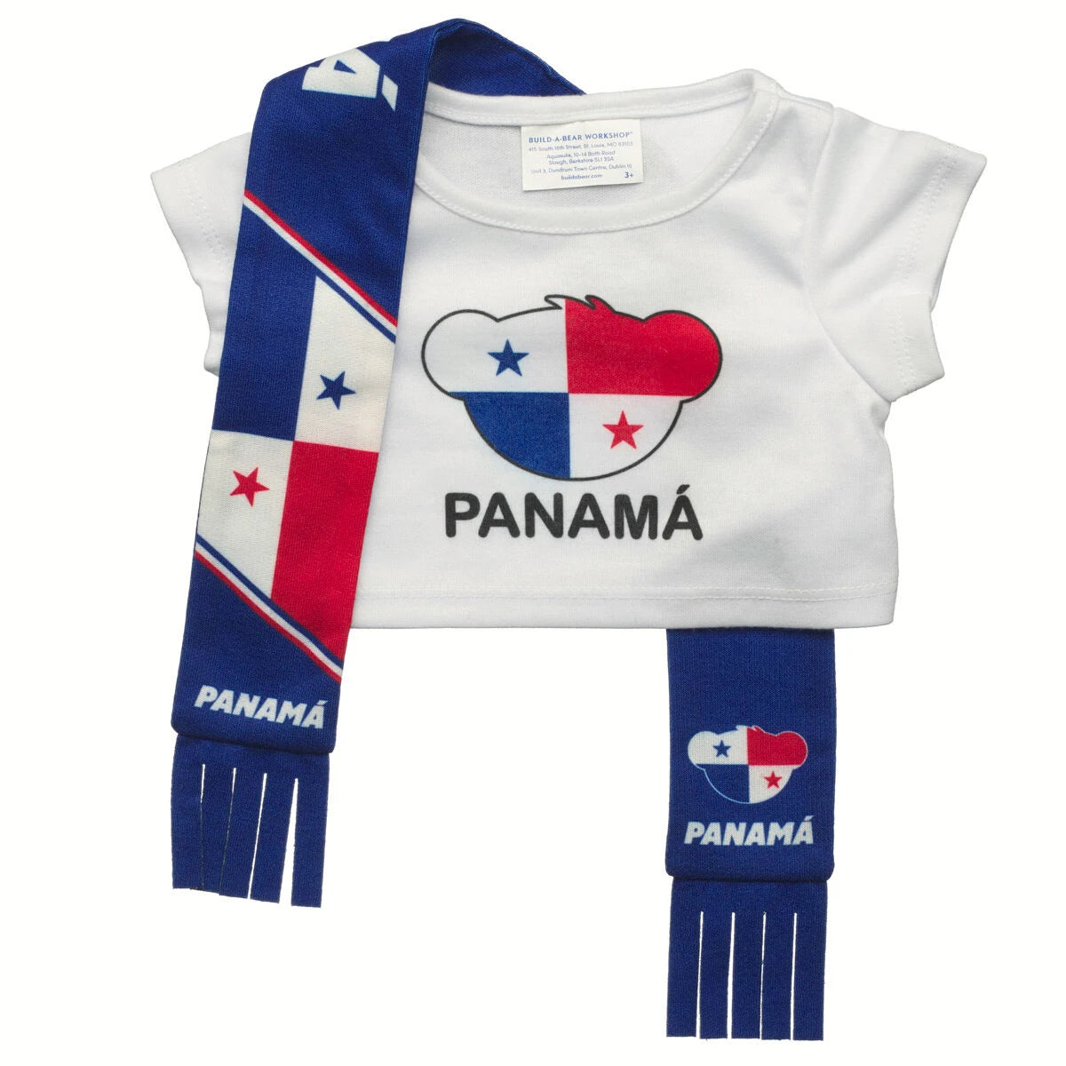 Panama Scarf &amp; T-Shirt Set | Build-A-Bear - US 8850