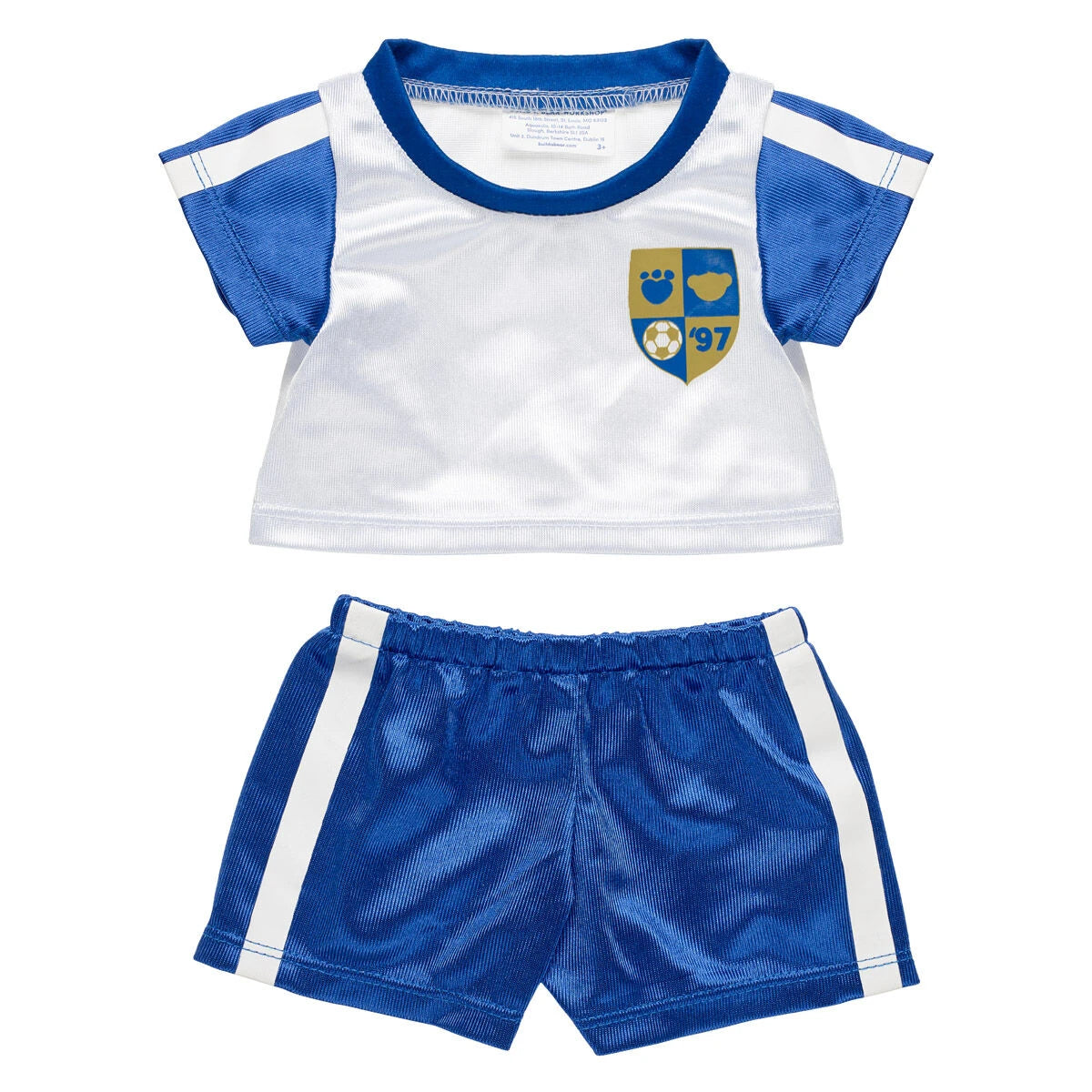 Let's Goal Bear Blue Soccer Uniform Gift Set | BAB - US 3979