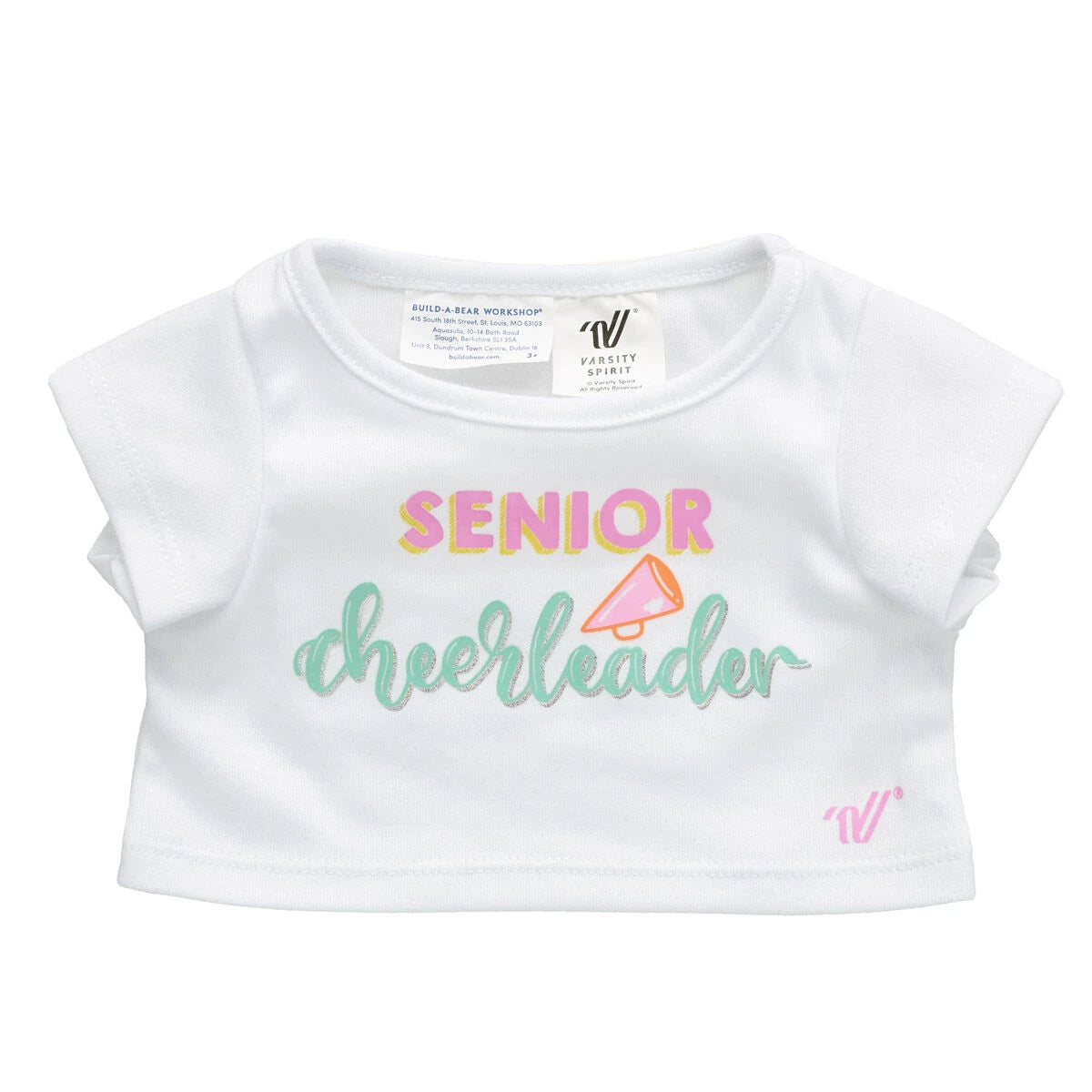 Online-Only Varsity Spirit Senior Cheerleader Tee | Build-A-Bear® - US 7481
