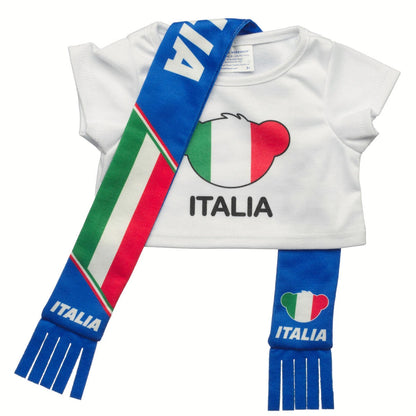 Italy Scarf &amp; T-Shirt Set | Build-A-Bear - US 4286