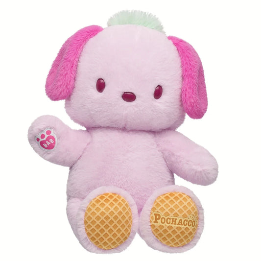 Sanrio Hello Kitty & Friends Strawberry Ice Ice Cream Pochacco Plush | Build-A-Bear - US 4098