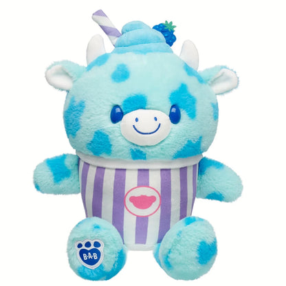 Blue Raspberry Cow Slushie Plushie w/ Carrying Strap | BAB - US 2063