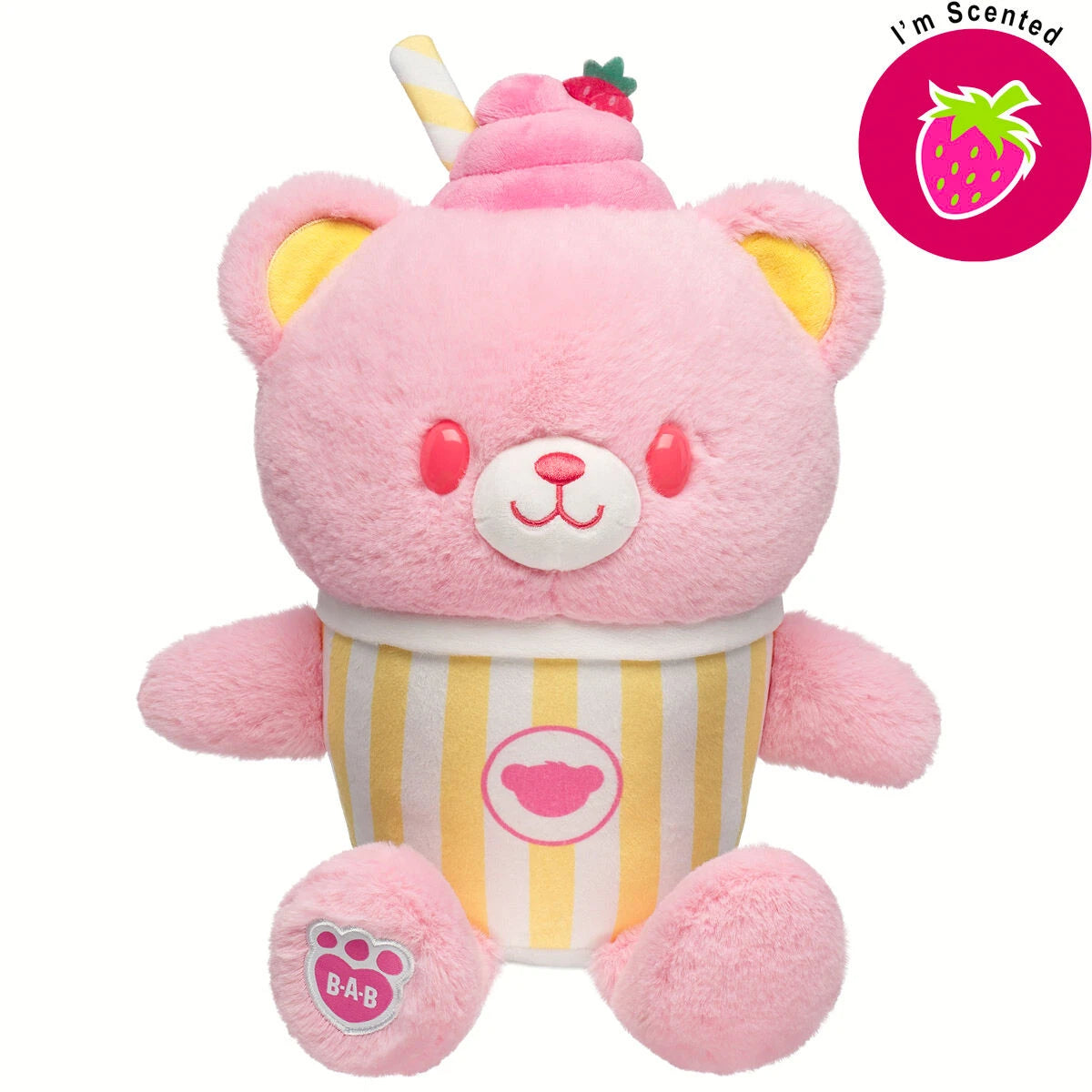 Strawberry Lemonade Bear Slushie Plushie Scented | BAB - US 8101