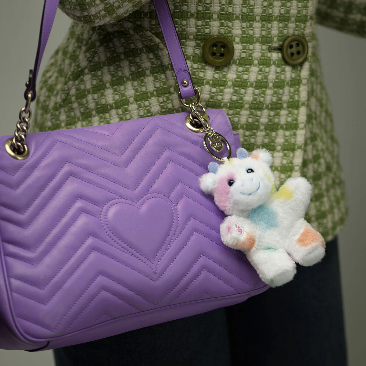 Colorful Splatter Cow Plush Bag Charm | Build-A-Bear - US 8401