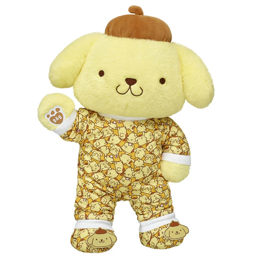 Sanrio Hello Kitty and Friends® Pompompurin™ Stuffed Animal Gift Set with Sleeper and Slippers | Build-A-Bear® - US 5605