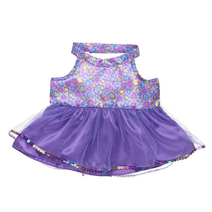 Rainbow Leopard Print Dress | Build-A-Bear - US 8319