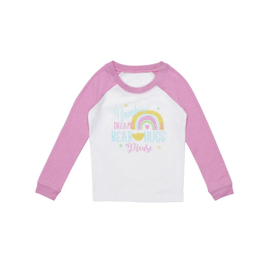 Build-A-Bear Pajama Shop™ Rainbow Dreams &amp; Bear Hugs Please PJ Top - Toddler &amp; Youth - US 6668