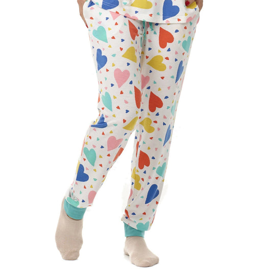 Build-A-Bear Pajama Shop™ Colorful Hearts PJ Pants - Adult - US 8949
